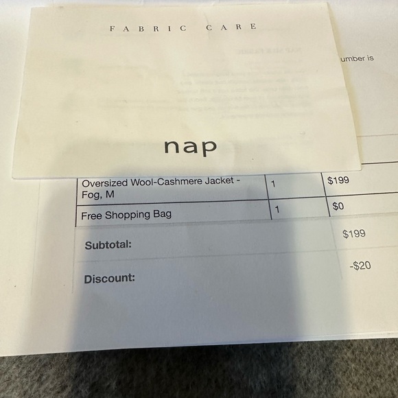 New with tag Oversized Wool-Cashmere Jacket size Medium - Picture 5 of 14